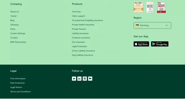 Getsafe | Insurance can also be simple. | Download Our App! - Landing design inspiration