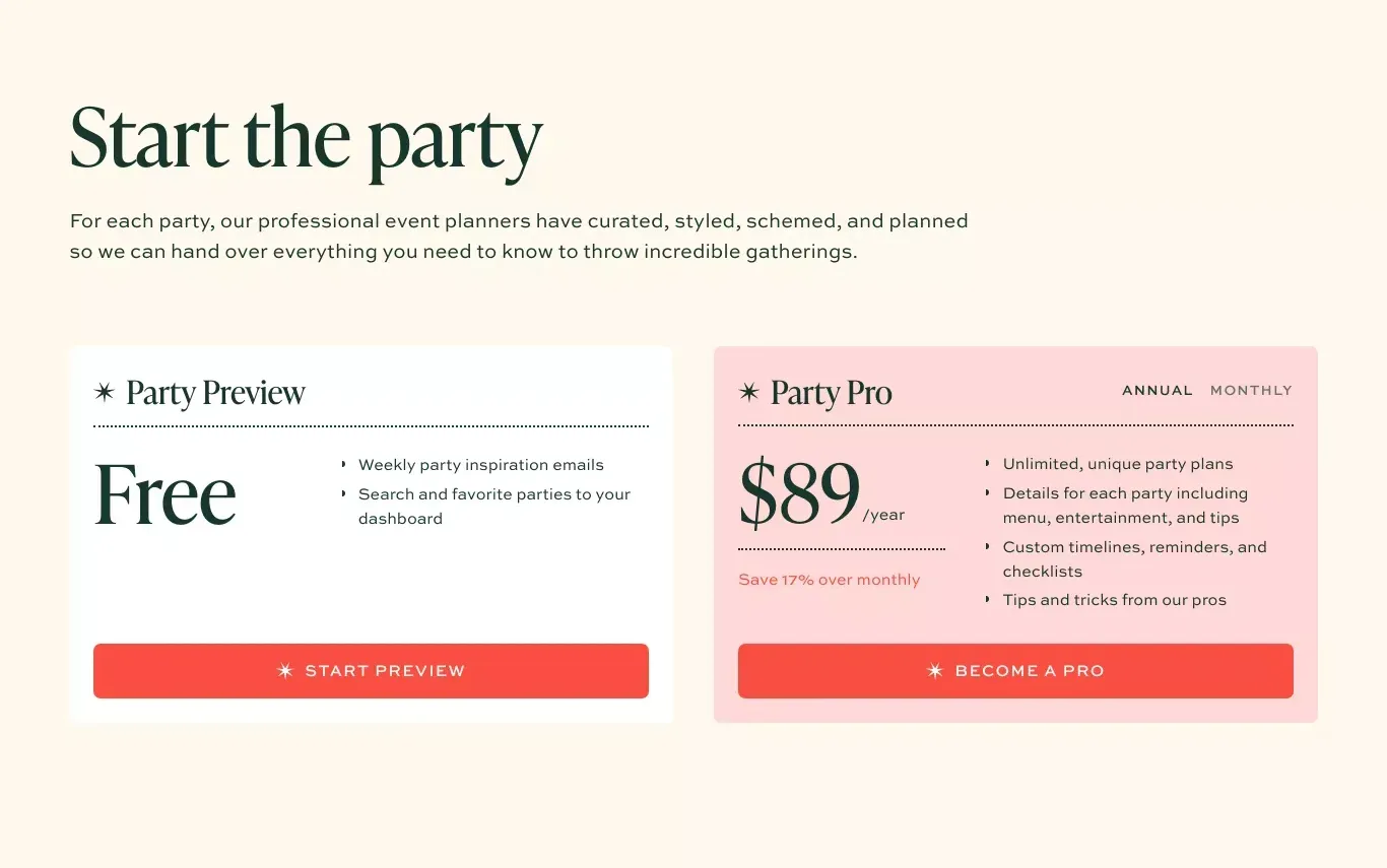 Pricing