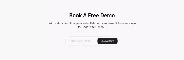 Nuu · Contactless QR Code Menus for Restaurants - Landing design inspiration