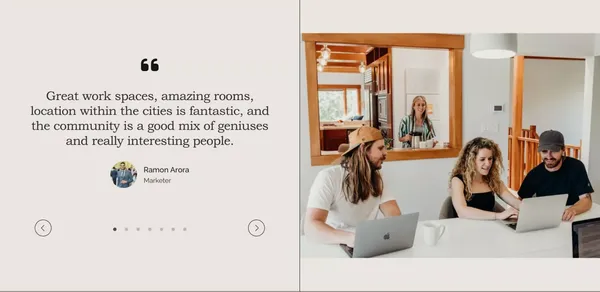 Coliving + Community for Remote Workers | Outsite - Landing design inspiration