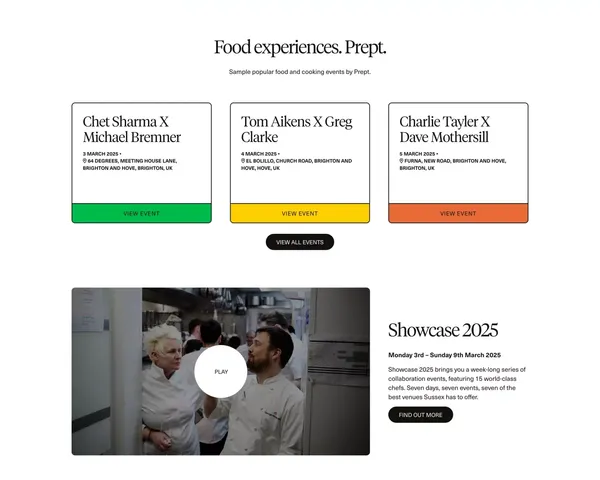 Prept | The foundation for satisfying food futures. - Landing design inspiration