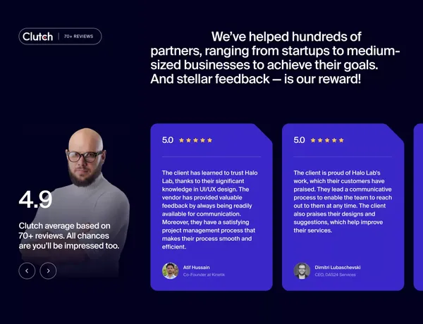 Custom Design and Development Services — Halo Lab - Landing design inspiration