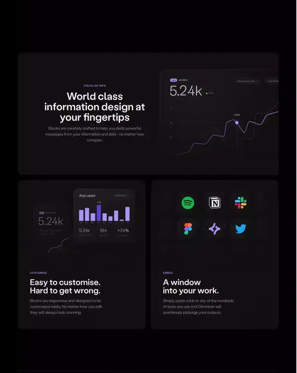 Chronicle - Landing design inspiration
