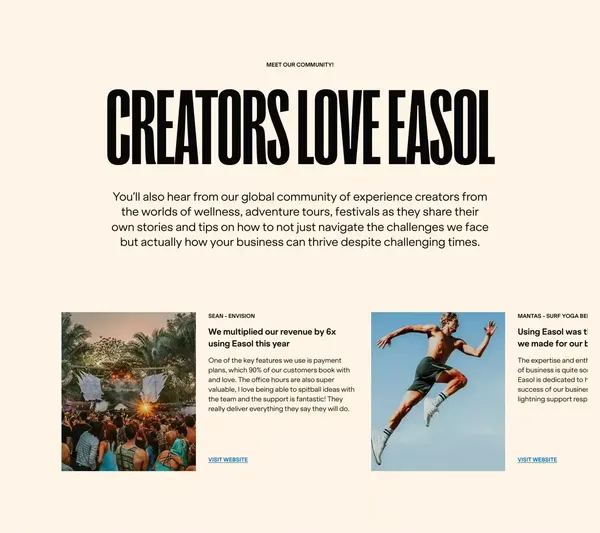 Easol - Watch Our Showcase Stream - Landing design inspiration