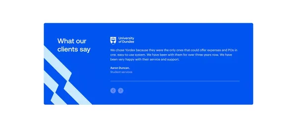 Yordex | Embedded payments - Landing design inspiration