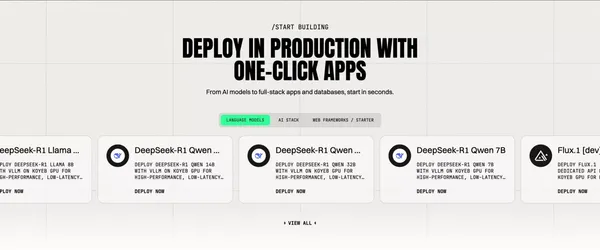 Koyeb: High-performance Infrastructure for APIs, Inference, and Databases - Landing design inspiration