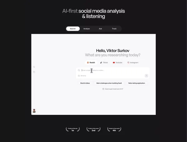 buzzabout - AI Audience Insights Tool - Landing design inspiration