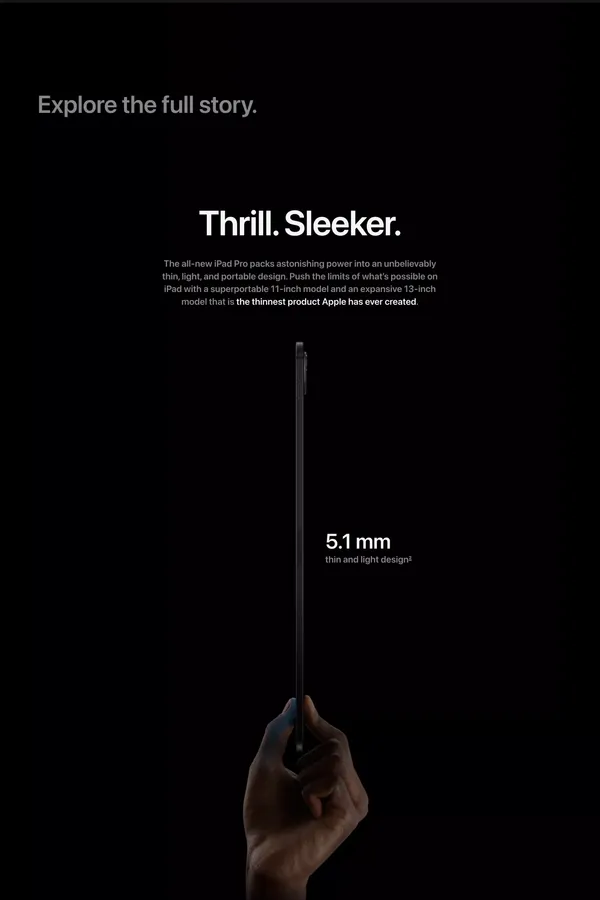 iPad Pro - Apple - Landing design inspiration