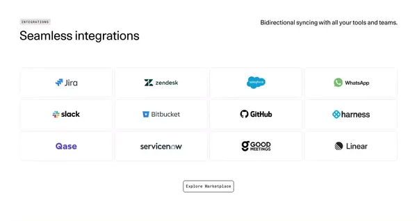 DevRev: Conversational AI at work - Landing design inspiration