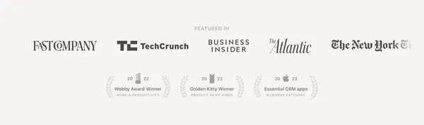 Clay - Be more thoughtful with the people in your network. - Landing design inspiration