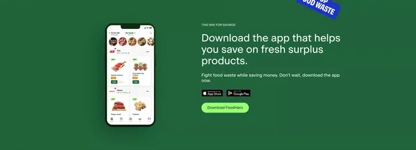 Save on groceries and fight food waste | FoodHero - Landing design inspiration