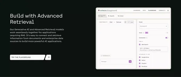 Cohere | The leading AI platform for enterprise - Landing design inspiration