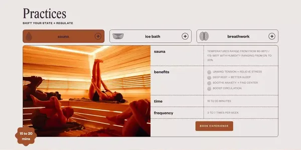 Othership | Immersive Sauna + Ice Bath - Landing design inspiration