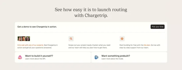 Chargetrip | Routing revenue - Landing design inspiration