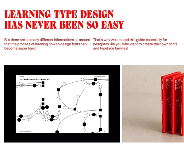 Blaze Type â How To Design Fonts? - Landing design inspiration