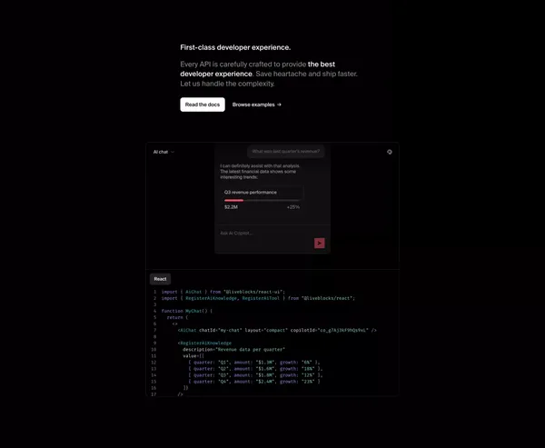 Liveblocks | Unlock collaboration in your product - Landing design inspiration