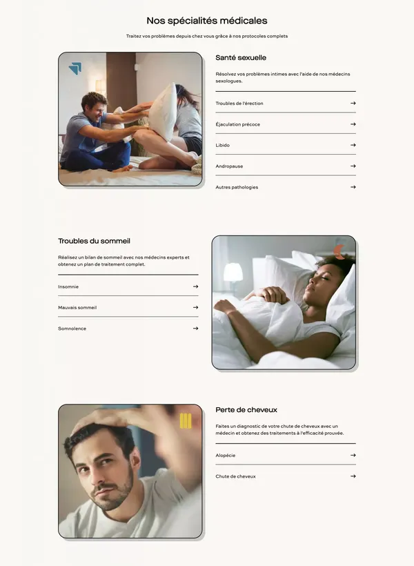 Consultez un médecin, Commandez un traitement | Charles - Landing design inspiration