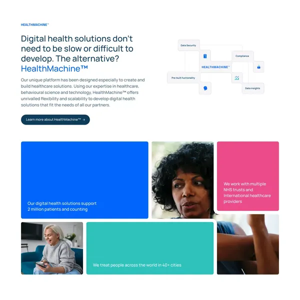 Avegen - Digital Health Solutions | Remote Monitoring Healthcare Companies - Landing design inspiration