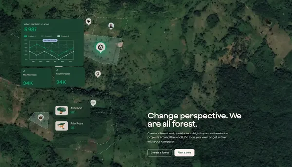 Sustainable and environmental projects for Corporations and Privates | zeroCO2 - Landing design inspiration