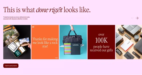 Custom Corporate Gifts & Branded Merch That Stands Out | Rare Assembly - Landing design inspiration