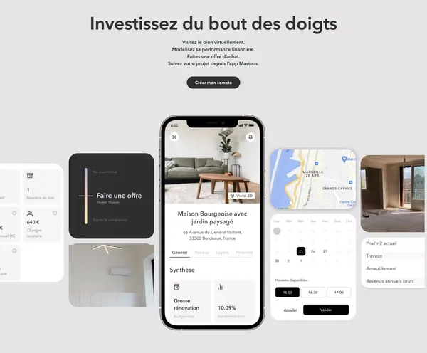 Masteos : le temple de l'investissement locatif clés en main - Landing design inspiration