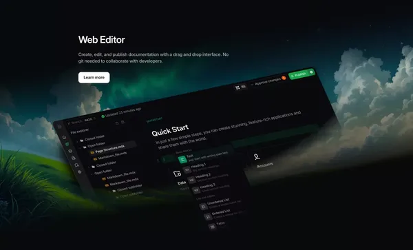 Mintlify — The documentation you want, effortlessly - Landing design inspiration