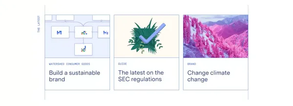 Watershed — The enterprise climate platform - Landing design inspiration