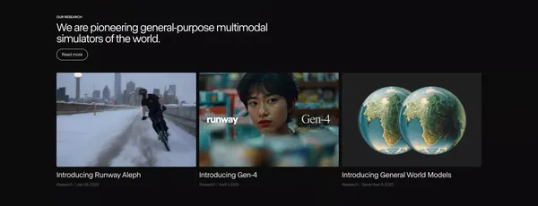 Runway | Tools for human imagination. - Landing design inspiration