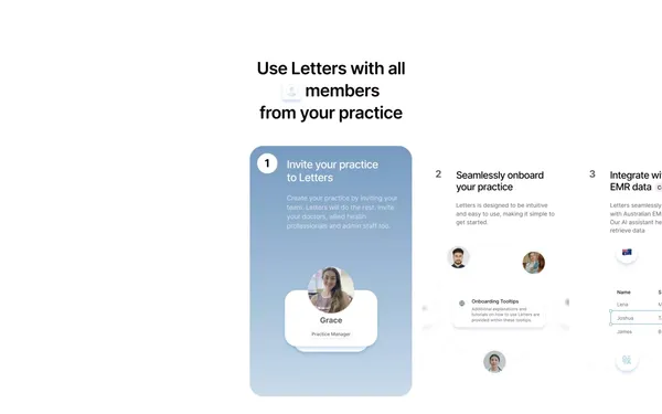 Letters.App - Write Medical Letters Instantly & AI Medical Scribe - Landing design inspiration