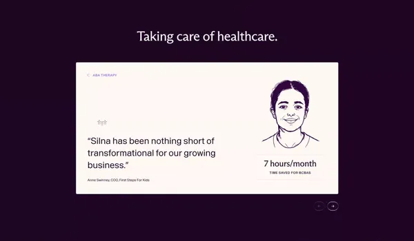 Silna Health - Landing design inspiration