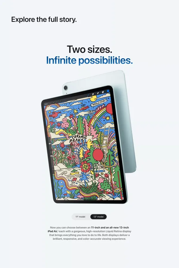 iPad Air - Apple - Landing design inspiration