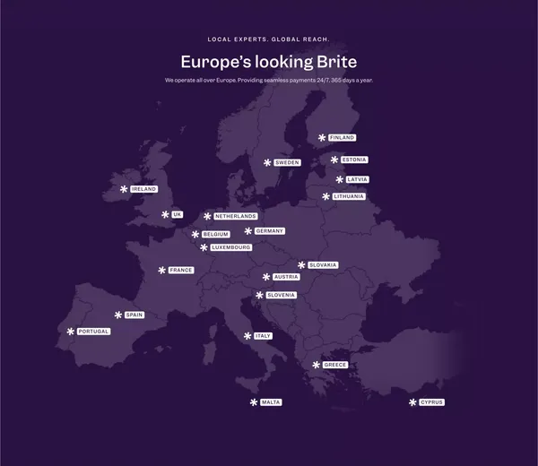 Instant payments | Brite AB | Sweden - Landing design inspiration