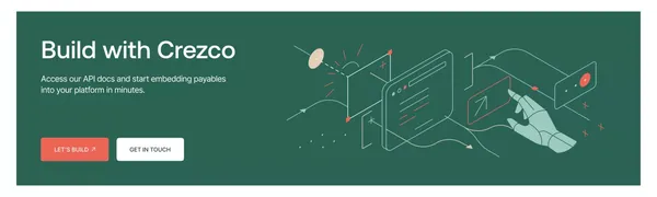 Crezco: Embedded Payments API - Crezco - Landing design inspiration