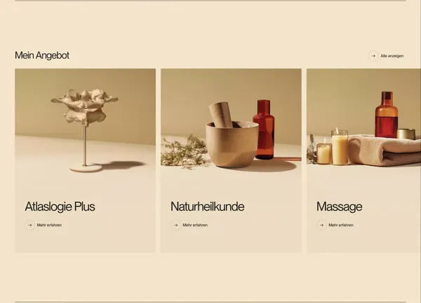 Atlaslogie und Naturheilkunde in Zürich – Praxis Leandra Isler - Landing design inspiration