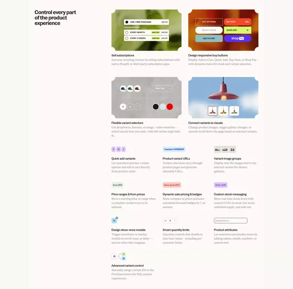 Framer Commerce | Shopify x Framer - Landing design inspiration