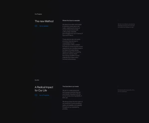 Augen — Pro Human - Landing design inspiration