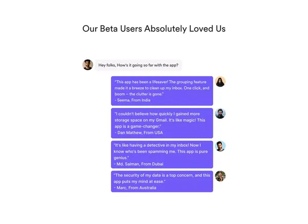 Happy Inbox - Landing design inspiration