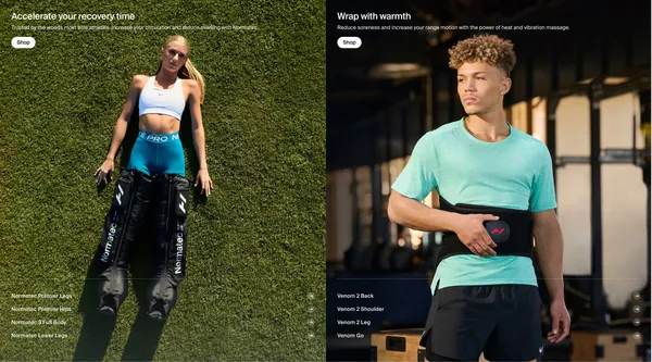 Hyperice | Recovery & Wellness Technology - Ecommerce design inspiration