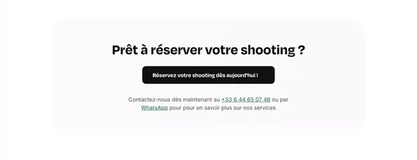 Shootime - Shooting clé en main sans vous déplacer - Landing design inspiration