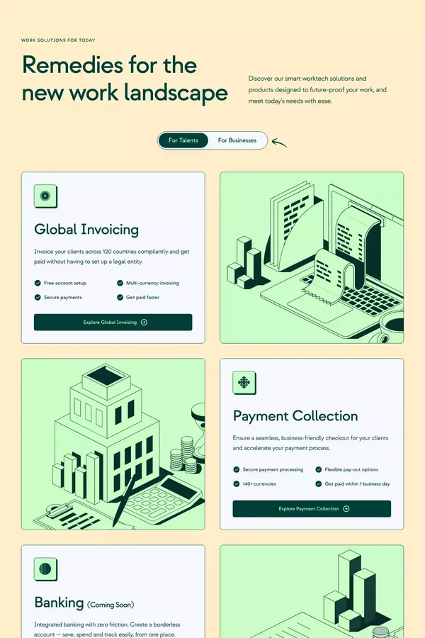 Worktech Solutions for Modern and Global Work - Ruul - Landing design inspiration