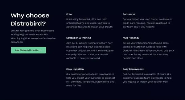 #1 Cold Email Software With Built-in Dialer & Shared Inbox - Landing design inspiration