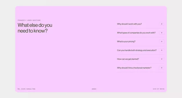 Fractional Growth Marketing for Early-Stage Startups - Landing design inspiration