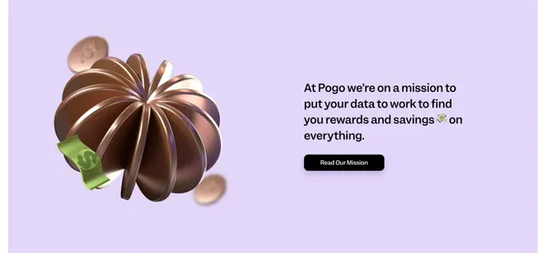 Pogo: Earn & Save on Everything - Landing design inspiration