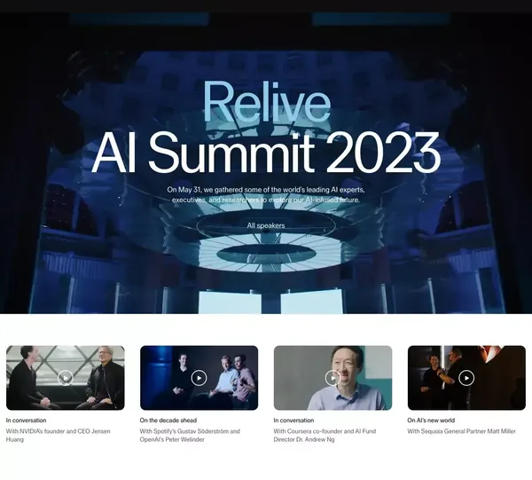 Augmenting human intelligence | Sana - Landing design inspiration