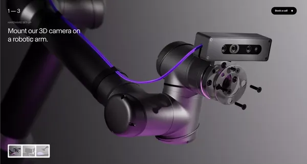 Inbolt - Real-Time Industrial Robot Guidance. - Landing design inspiration
