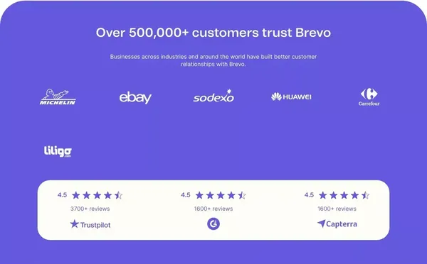 Brevo (formerly Sendinblue) | CRM Suite - Landing design inspiration