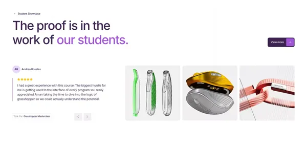 Cademy | Live CAD Academy for Industrial Design Professionals - Landing design inspiration