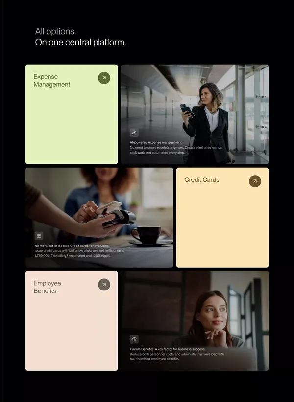 SMEs manage employee expenses with Circula | Circula - Landing design inspiration