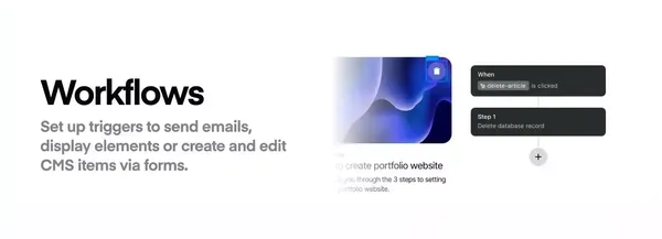 Visual development platform for designers and agencies - Ycode - Landing design inspiration