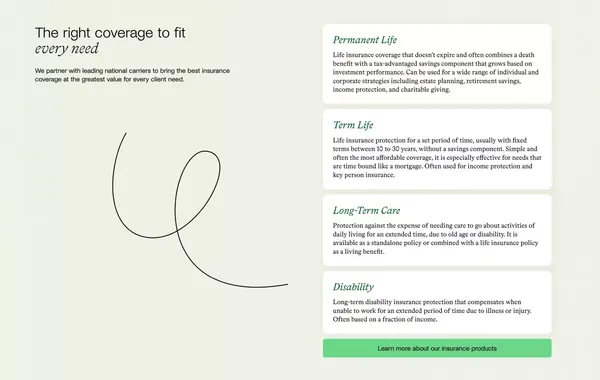 Modern Life – Bringing the future to life. - Landing design inspiration